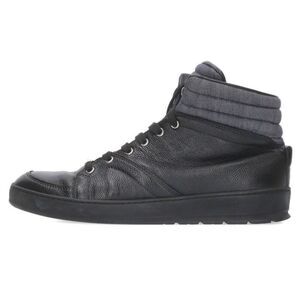 Dior Homme 13AW Denim Switching Leather High Cut Sneakers Men's 41